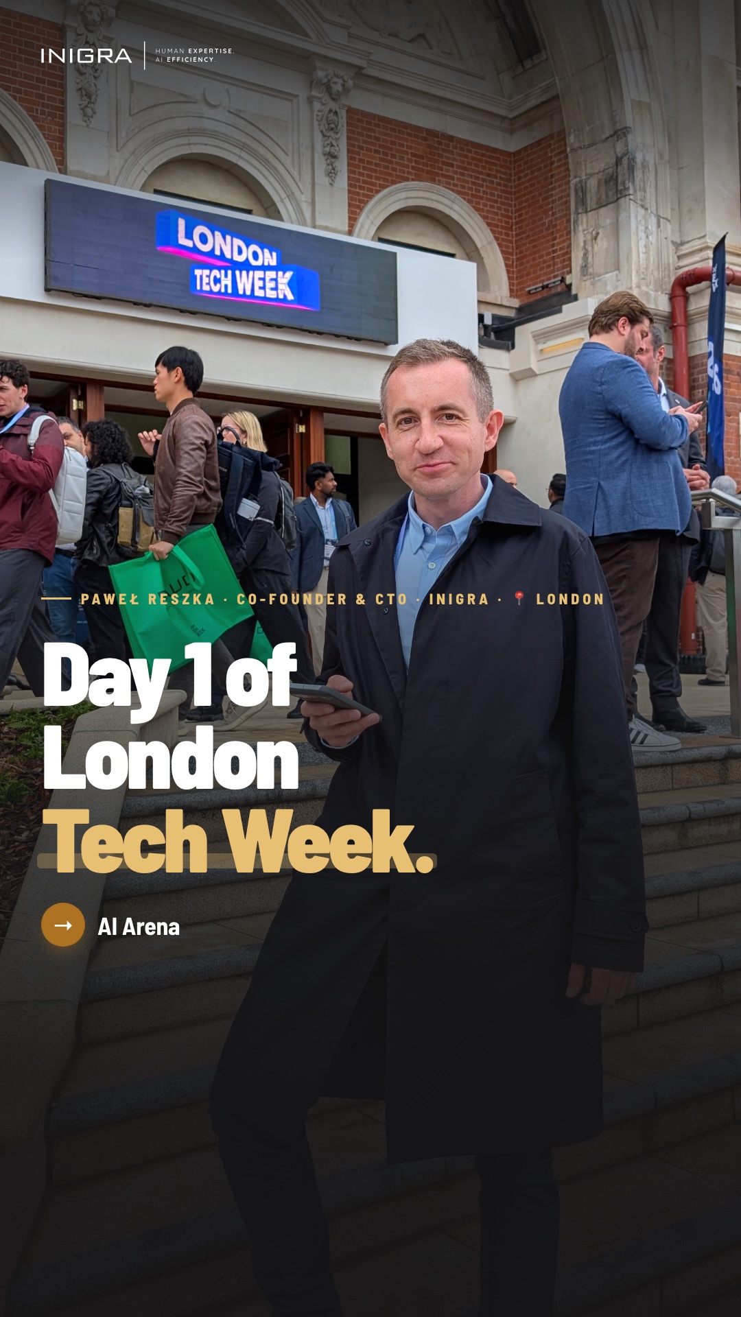 Day 1 of London Tech Week — Inigra Instagram reel