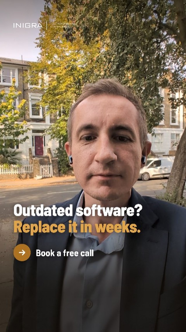 Outdated software? Replace it in weeks - Inigra Instagram reel