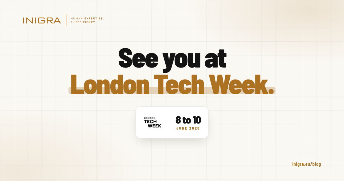 London Tech Week 2026 — Inigra joins the official Polish economic mission