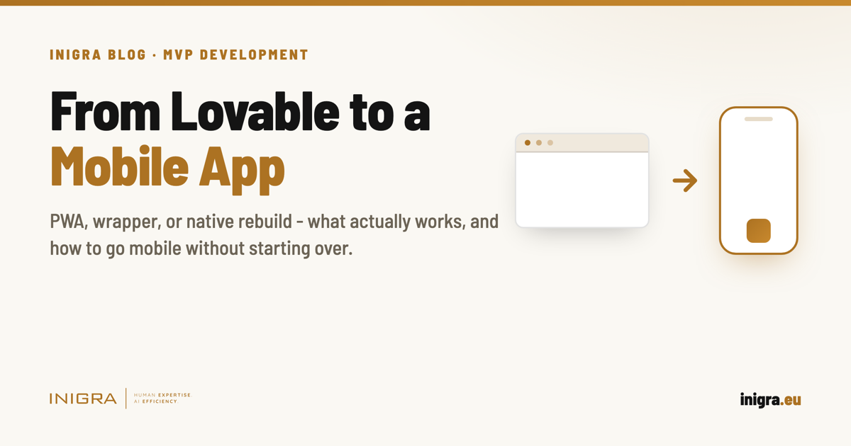 Can You Turn a Lovable App Into a Mobile App? What Actually Works